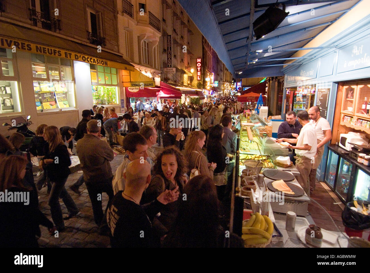 Quartier Latin Paris Rive Gauche Stockfoto