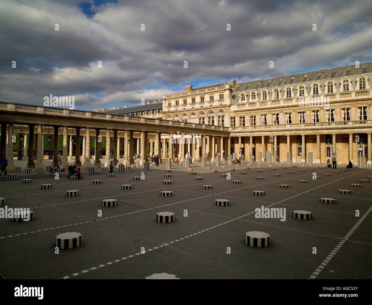 Jardin du Palais Royal Paris Frankreich Stockfoto