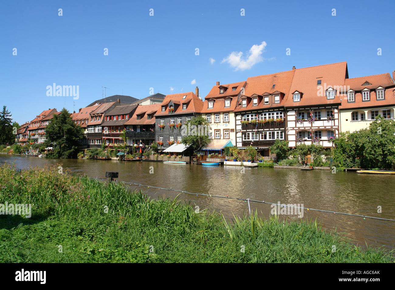 Deutschland Bayern Franken Bamberg Fischereistadt Bezirk "Kleines Venedig" Stockfoto