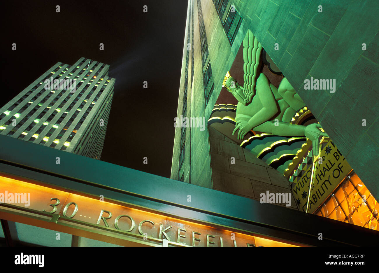 USA New Yorker Rockefeller Center Stockfoto