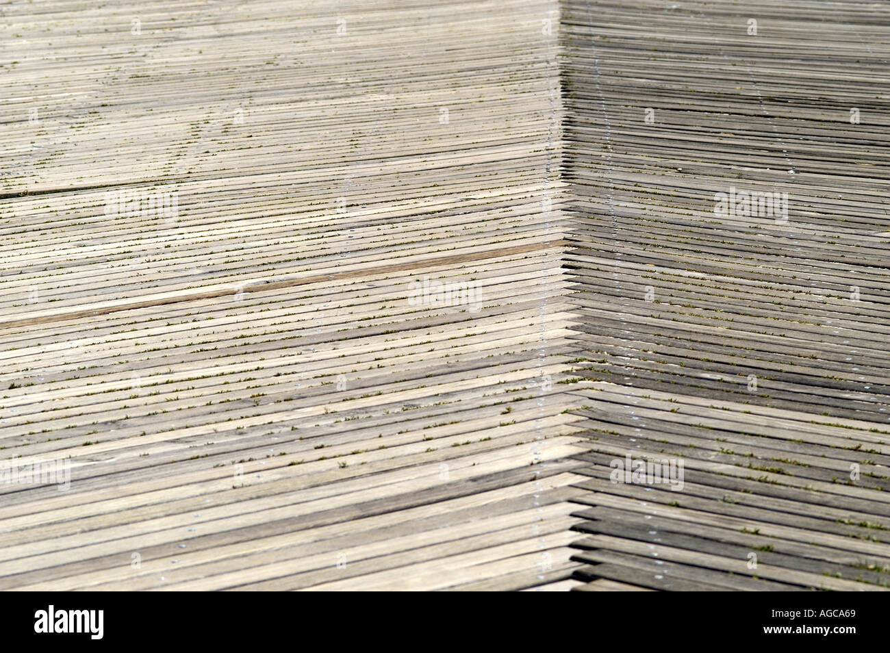 Coney Island Detail des Wasser Piers New York USA Stockfoto