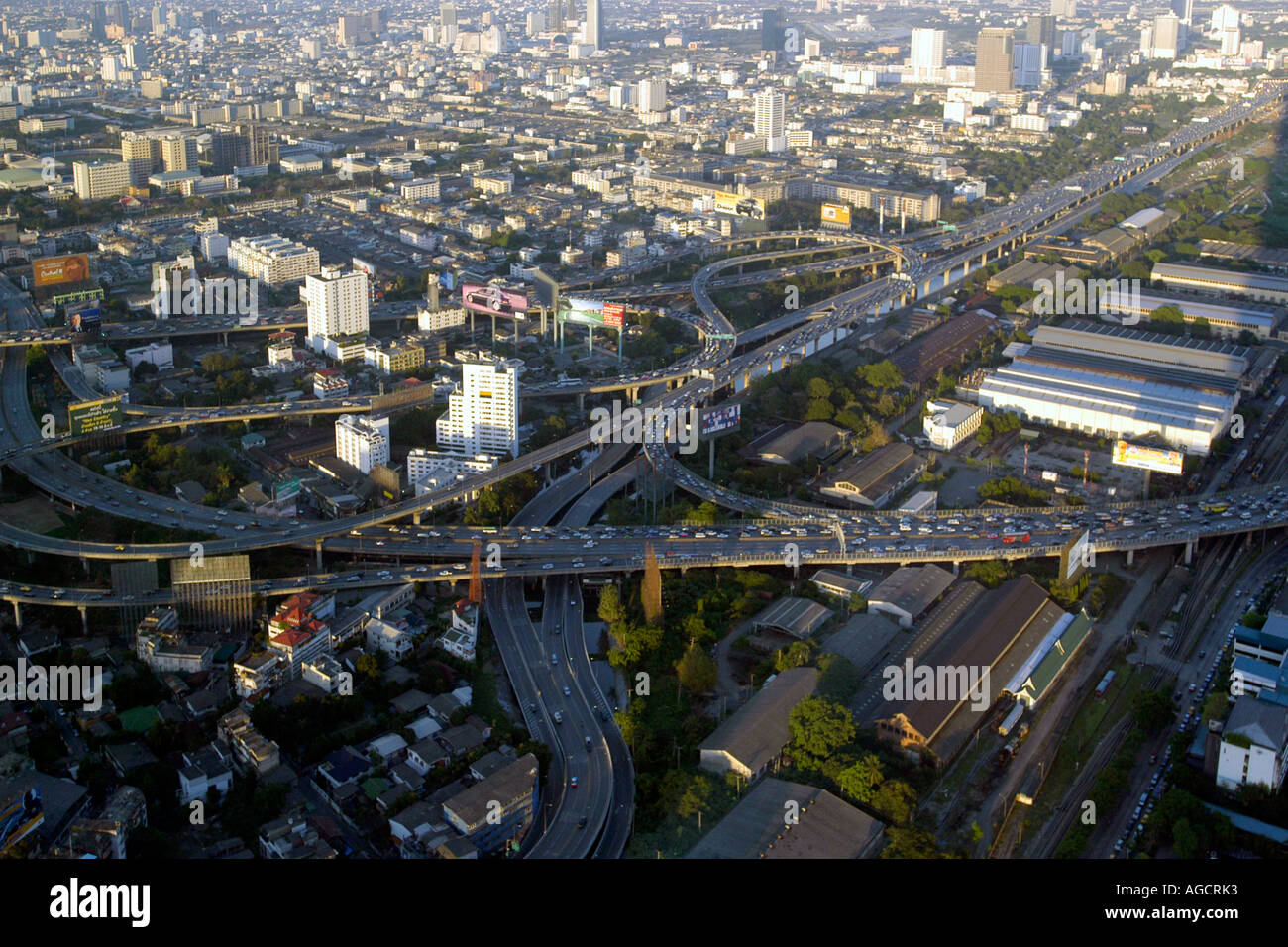 Straßennetz Bangkok Thailand Stockfoto