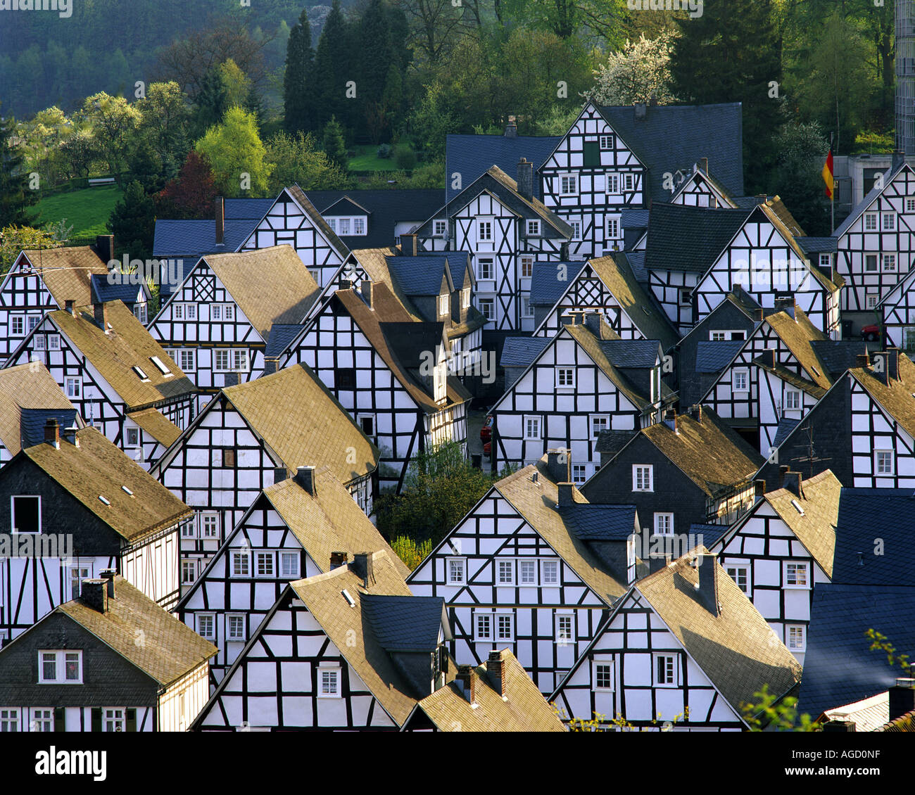 DE - Nord-Rhein-Westfalen: Malerische Dorf von Freudenberg Stockfoto
