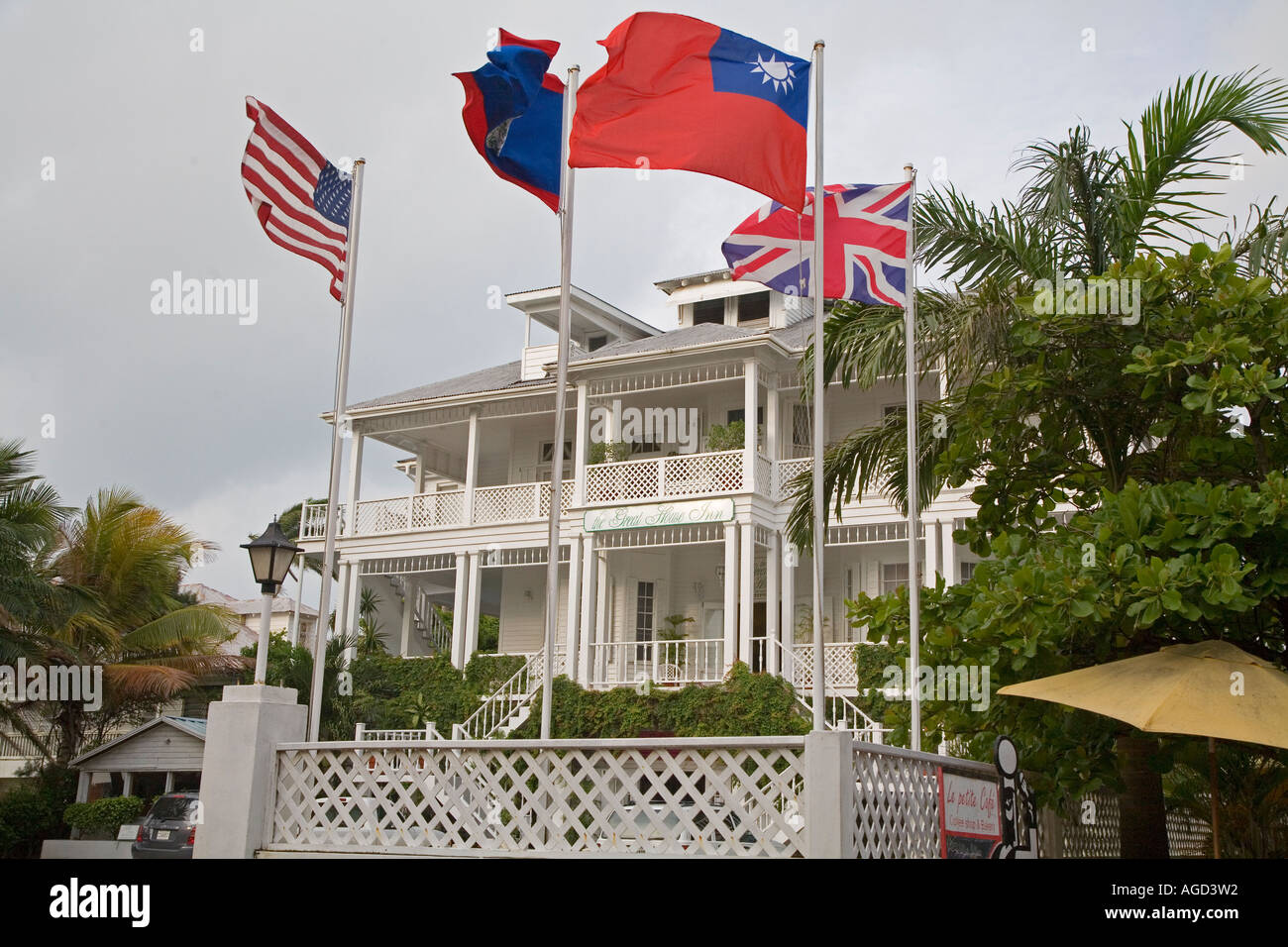 Das Great House Inn ein Luxushotel in Belize City Stockfoto