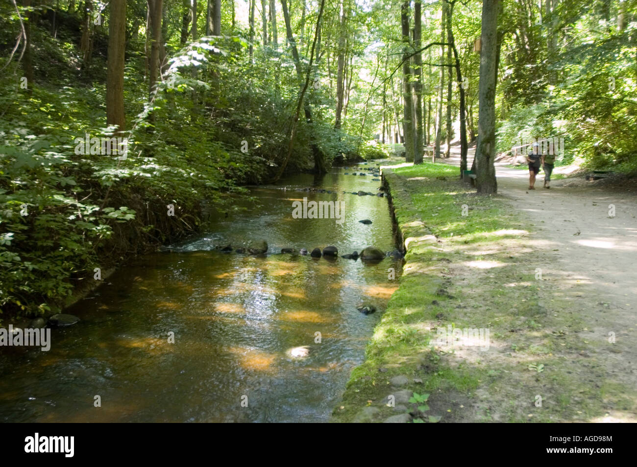 Wanderwege in Reszel Rossel Ermland, Polen Stockfoto