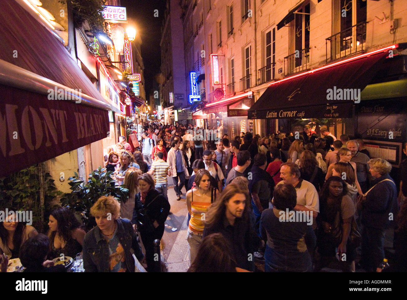 Quartier Latin Paris Rive Gauche Stockfoto