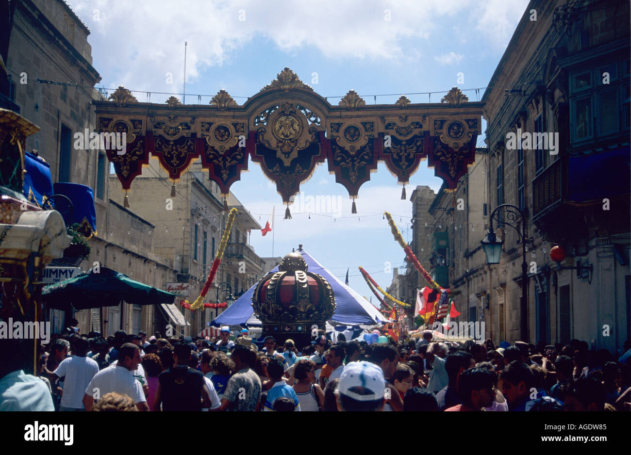 Die Gozo Xaghra Dorf Festa Stockfoto