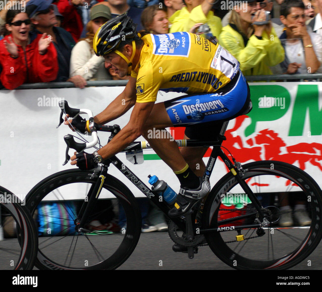 Lance Armstrong Paris Circuit tour de France 2005 Stockfoto