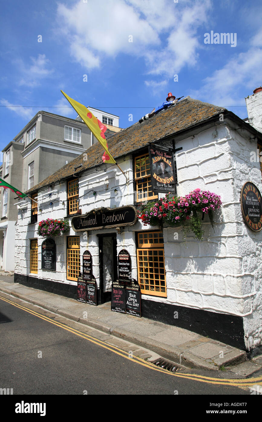 Der Admiral Benbow Chapel Street Penzance Cornwall UK Stockfoto