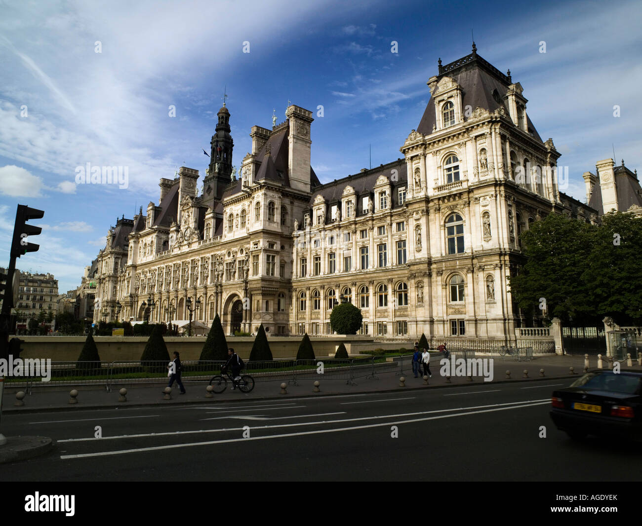 Hotel de Ville Paris Stockfoto