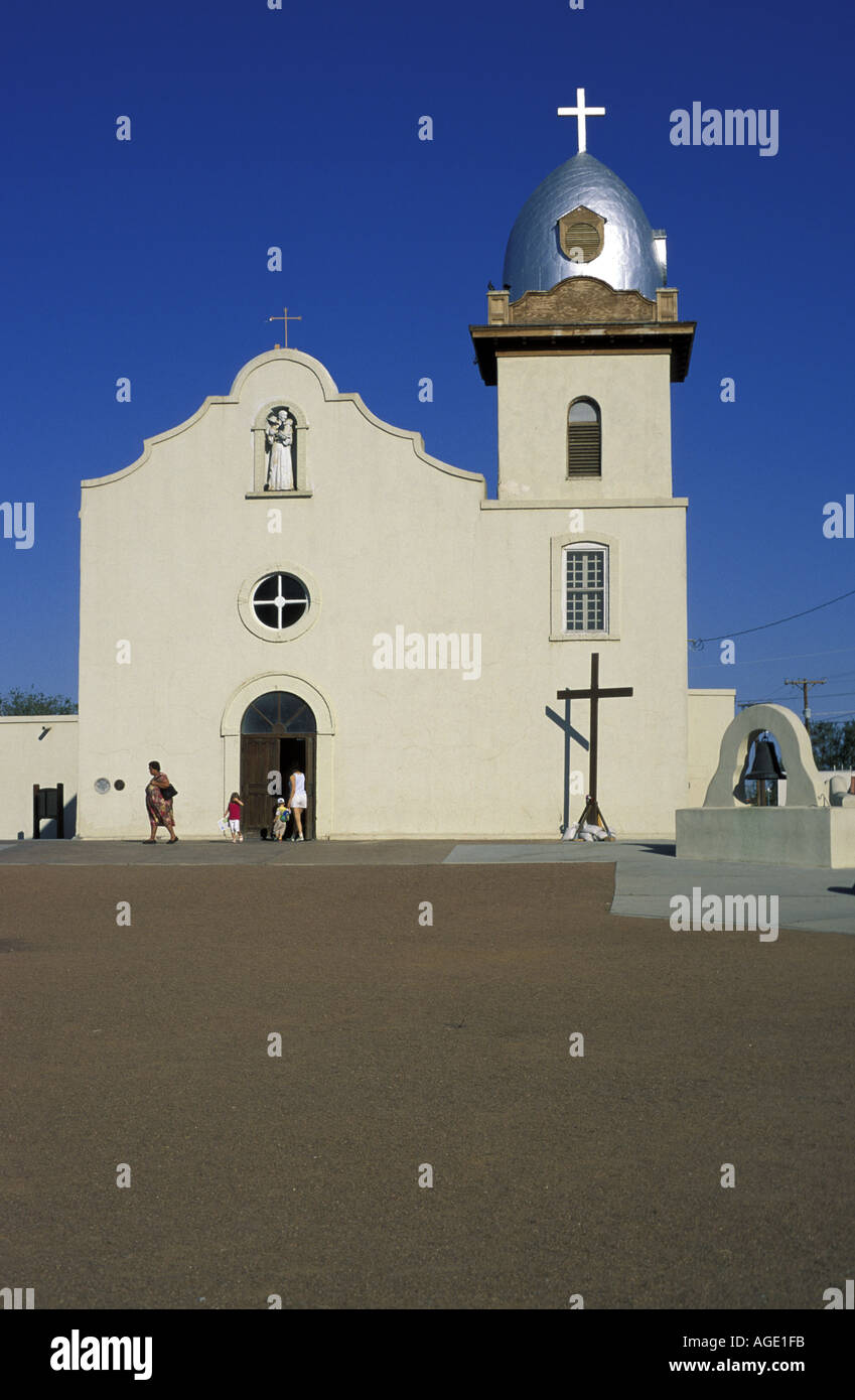 Vereinigte Staaten von Amerika USA amerikanische El Paso Ysleta katholische mission Stockfoto