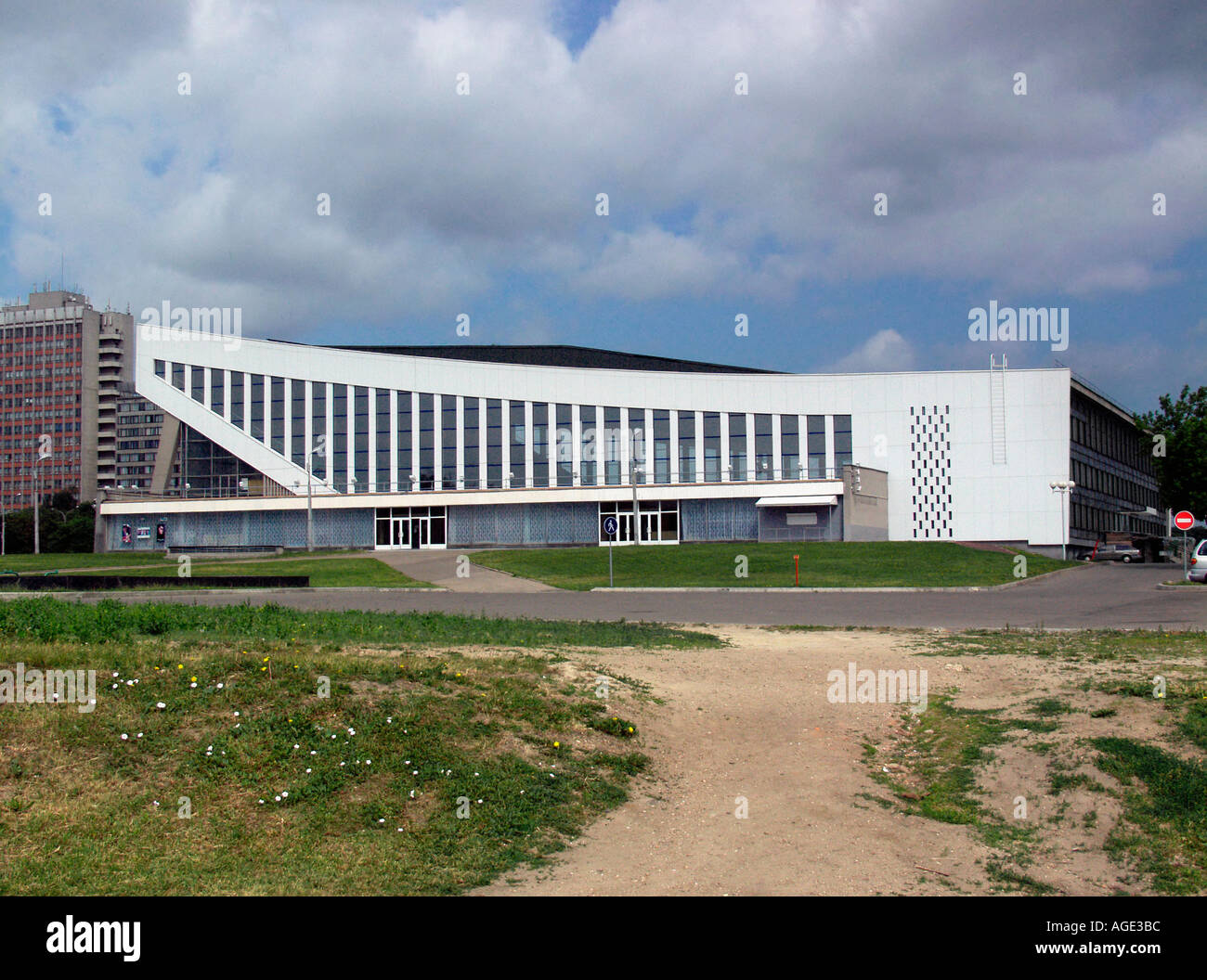 Äußere Minsk Sports Palace, Hauptstadt von Weißrussland Minsk Stockfoto