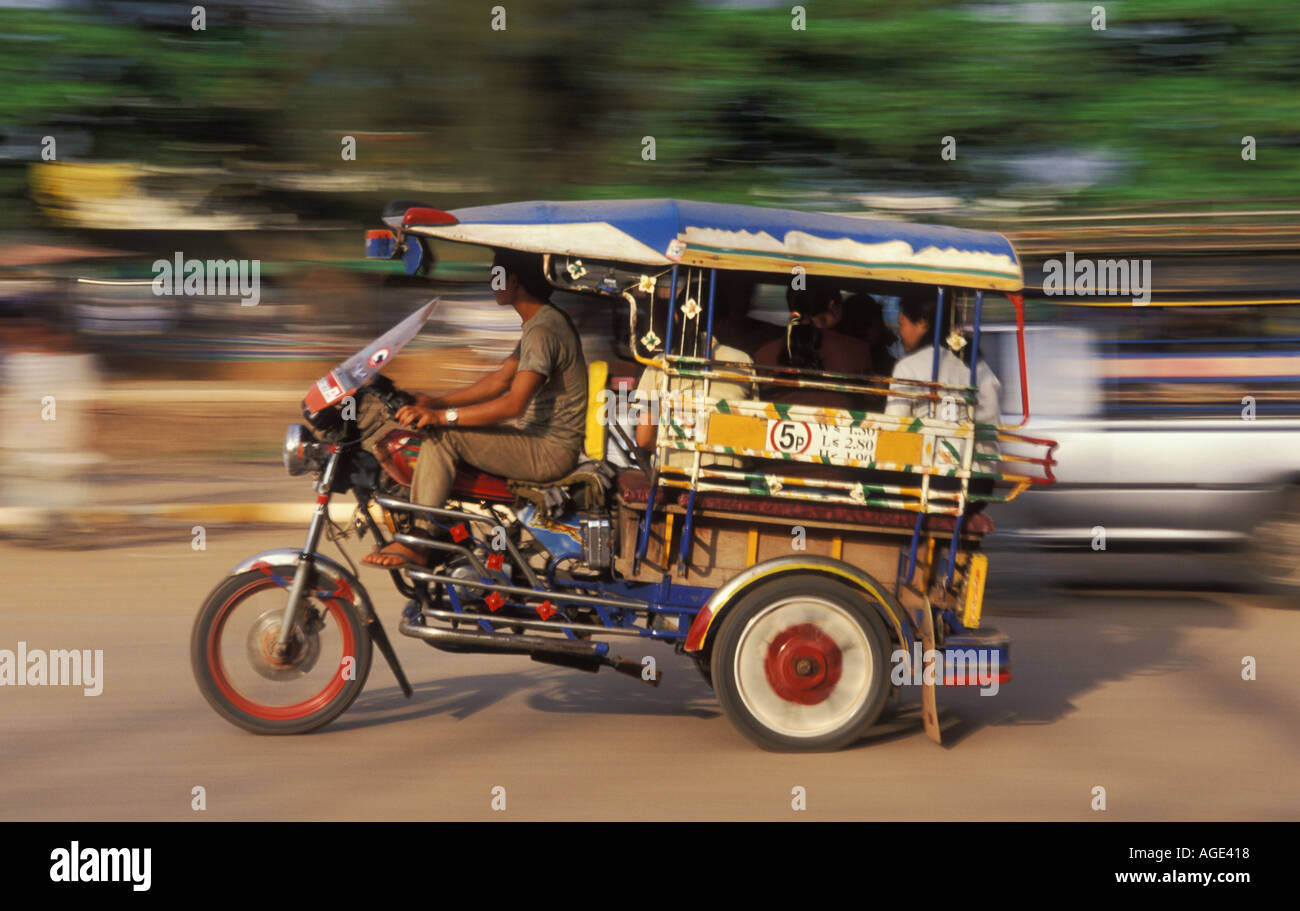 Tuk-Tuk-Laos Stockfoto