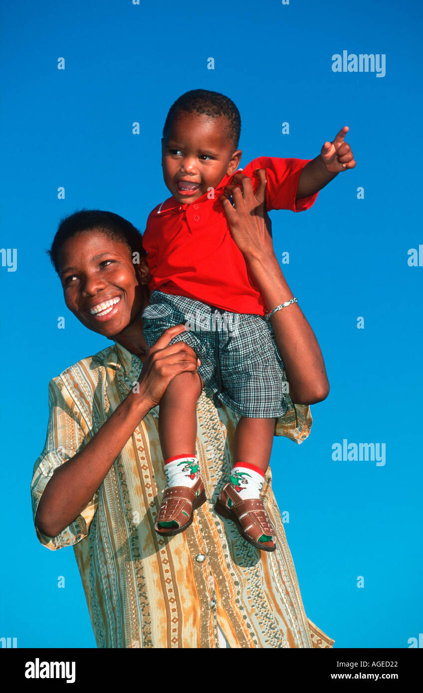 Menschen-Mutter und Kind Stockfoto