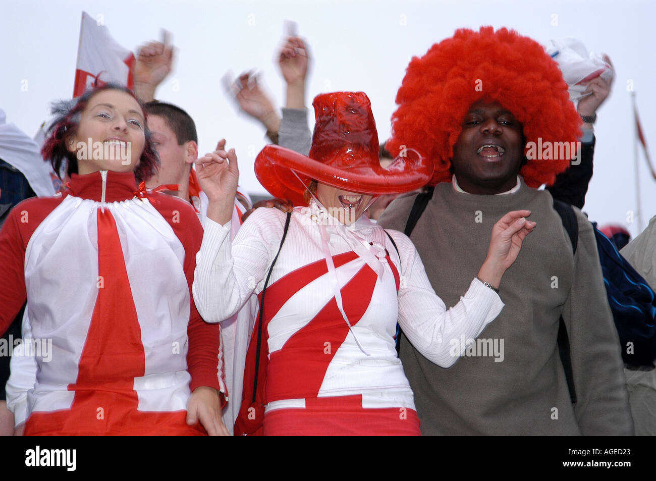 Rugby World Cup feiern Trafalgar Square Stockfoto