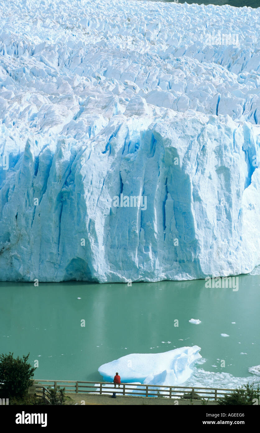 Gletscher Perito Morino, Argentinien Stockfoto
