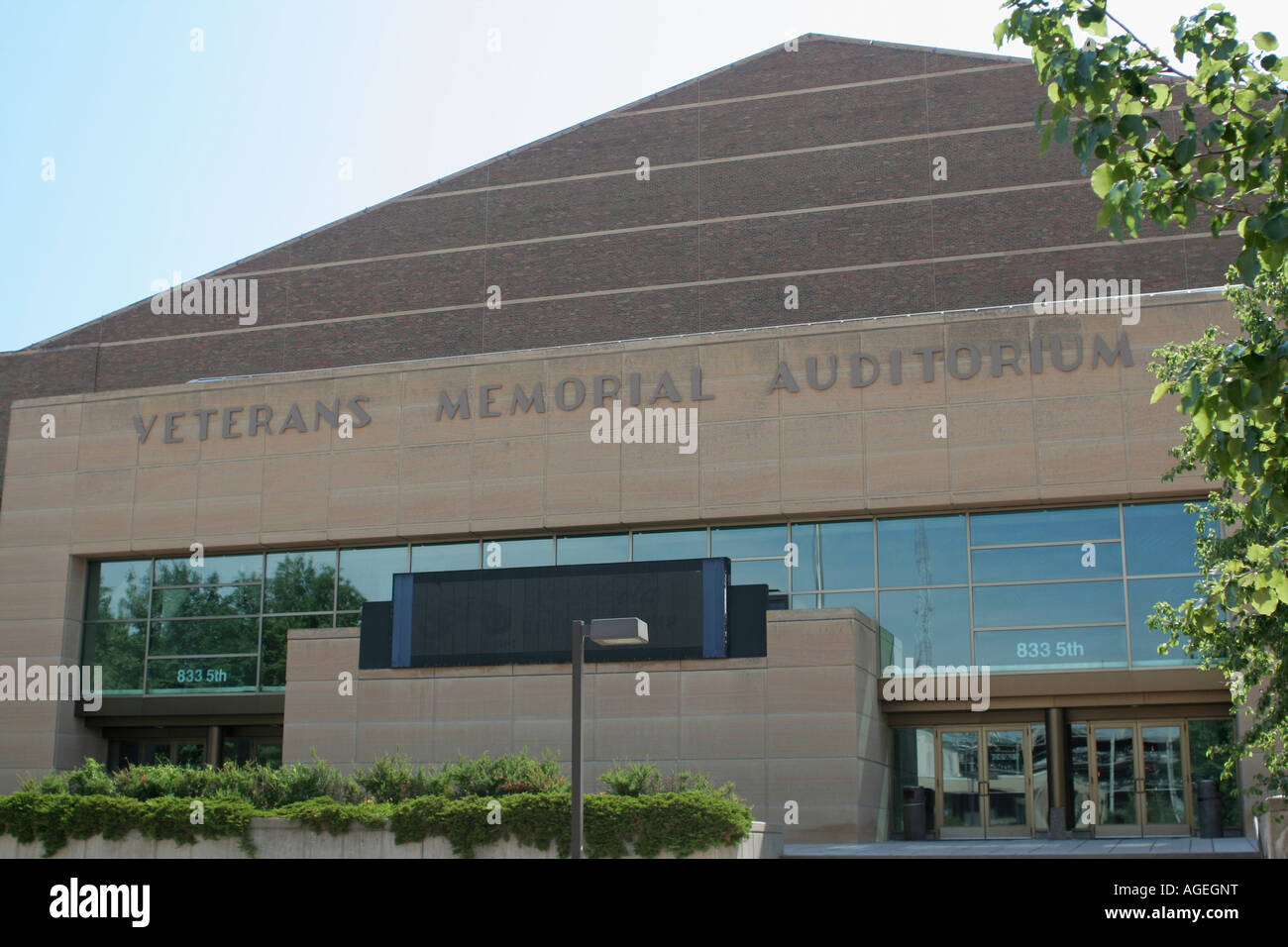 Veterans Memorial Auditorium, Des Moines, Iowa Stockfoto