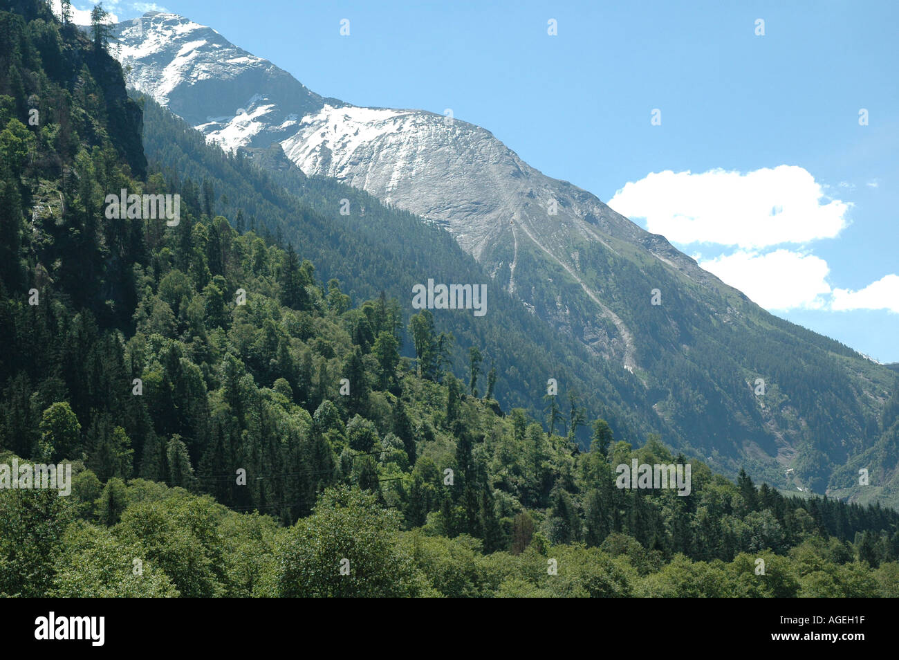 Kaprun-Berge und Gletscher Österreich Stockfoto