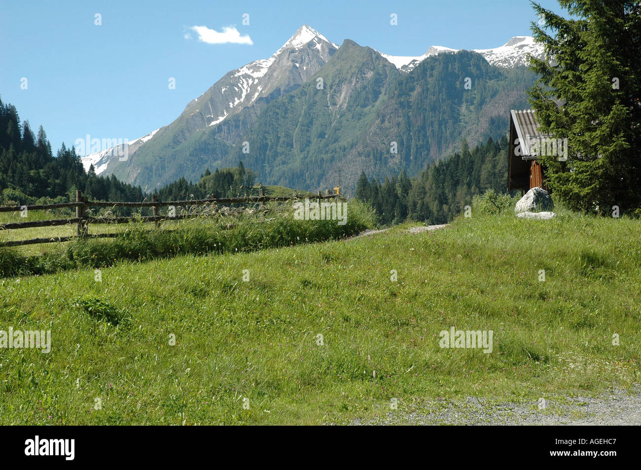 Kaprun Österreich Alpenlandschaft Stockfoto