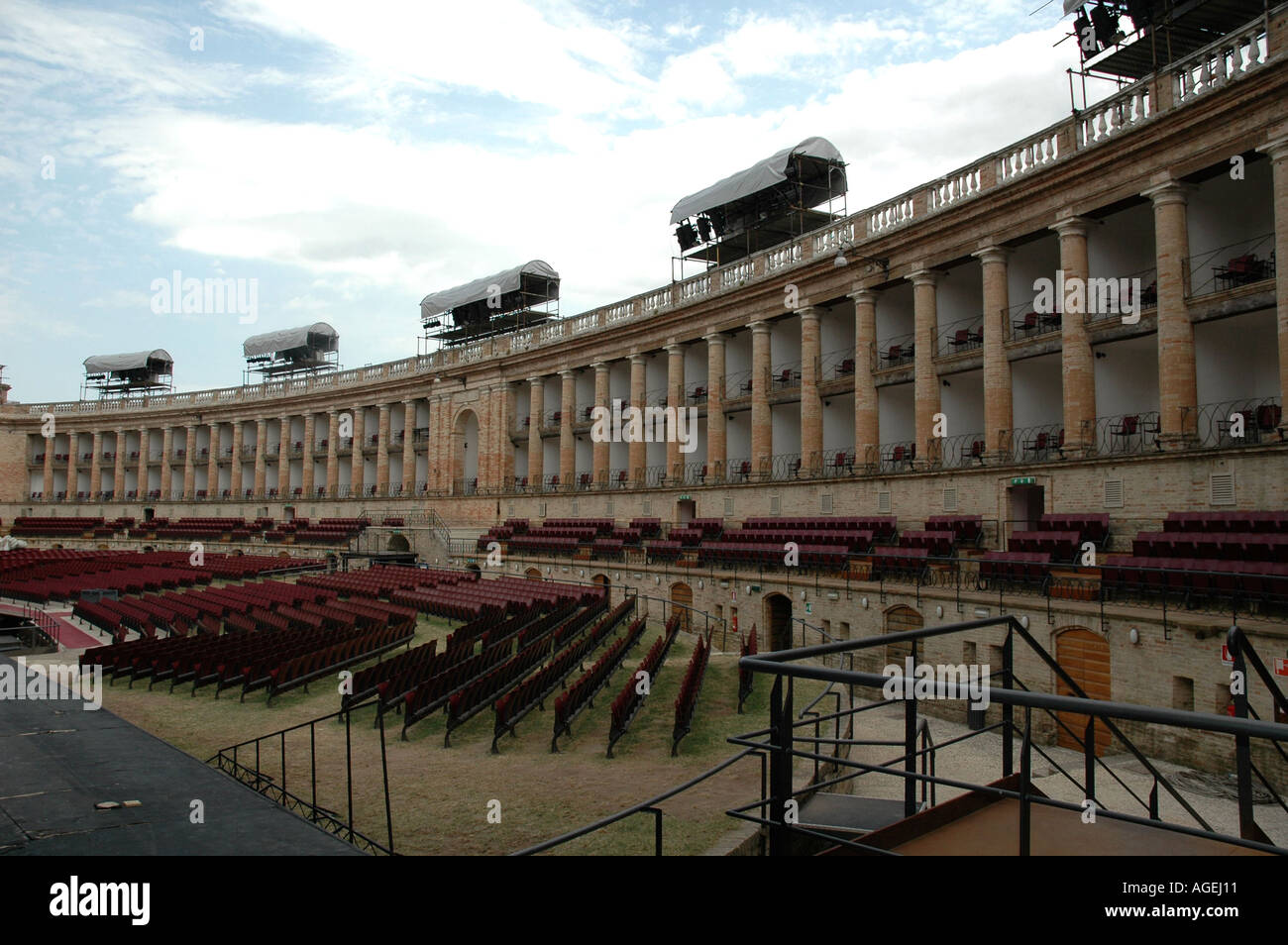 Macerata Open Air Oper Italien Stockfoto