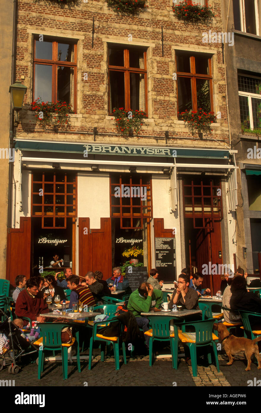 tBrantyser Restaurant Antwerpen Antwerpen Provinz Belgien Europa Stockfoto
