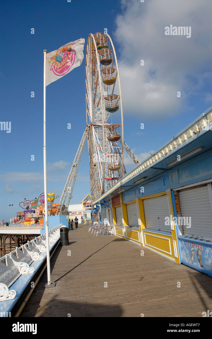 Central Pier Blackpool, Lancashire Stockfoto