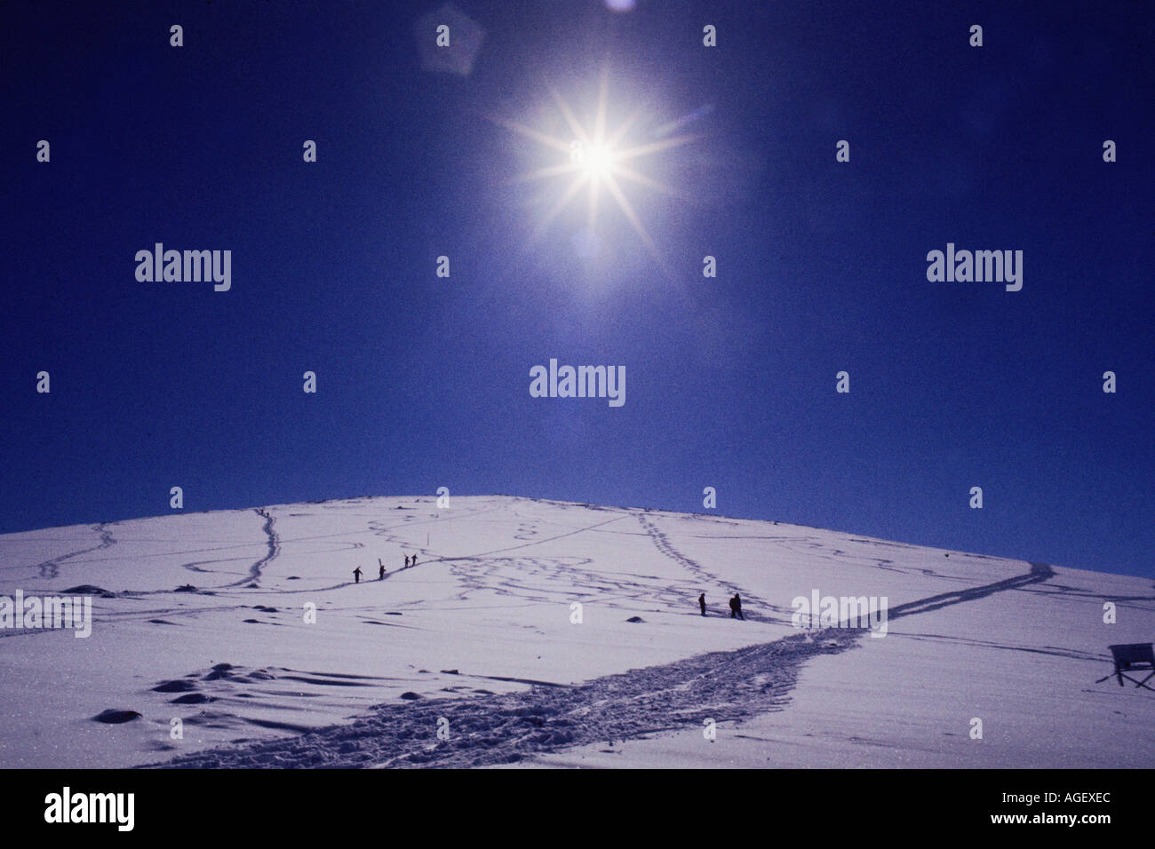 AVIEMORE CAIRGORMS SKIFAHREN SCHOTTLAND Stockfoto