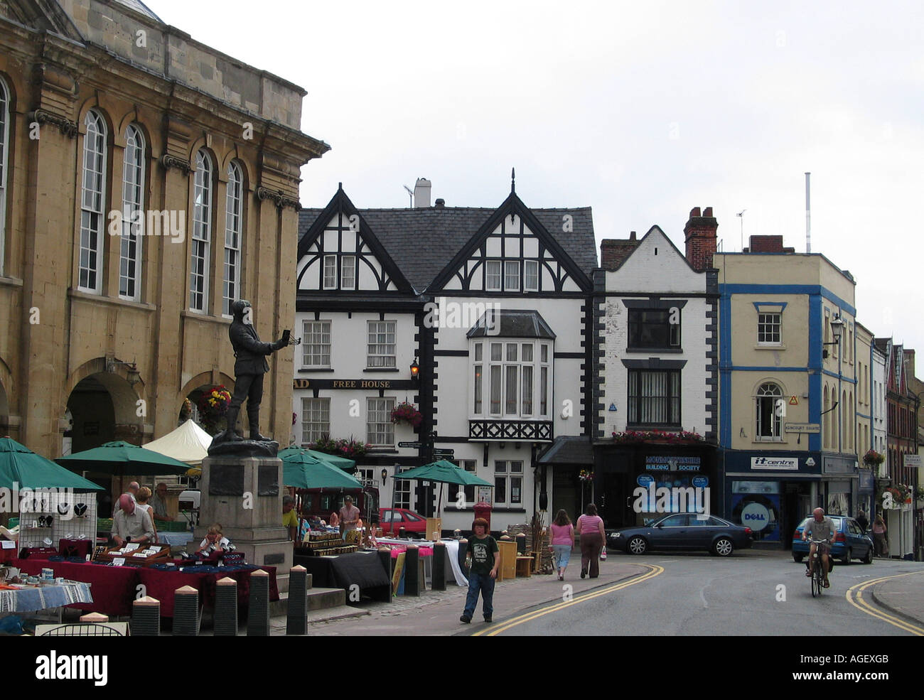 Agincourt Square in Monmouth Wales UK Stockfoto