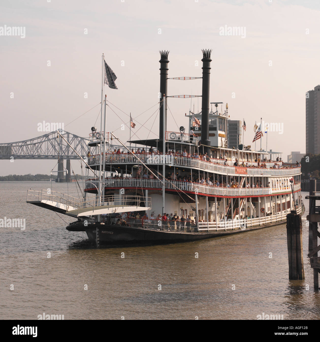 Mississippi-Raddampfer - New Orleans - USA Stockfoto