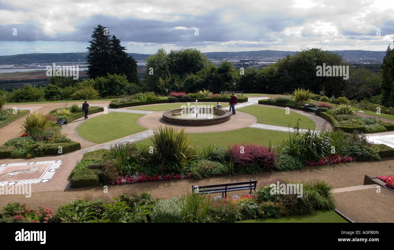 Garten, Schloss Belfast, Nordirland, Vereinigtes Königreich Stockfoto