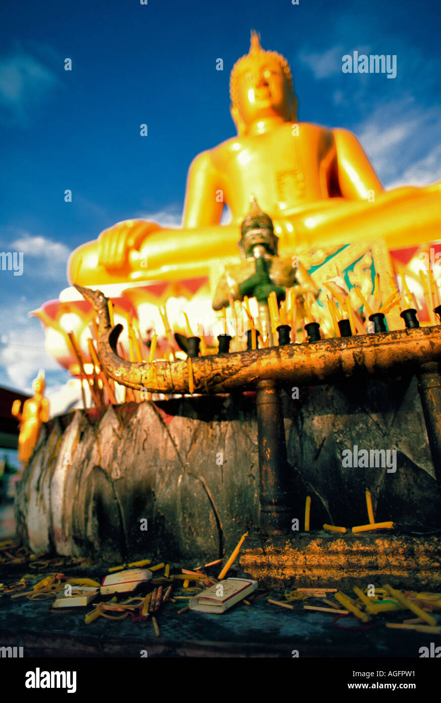 Buddha-Statue des Schreins, Big Buddha Island, die Insel Koh Samui, Thailand Stockfoto