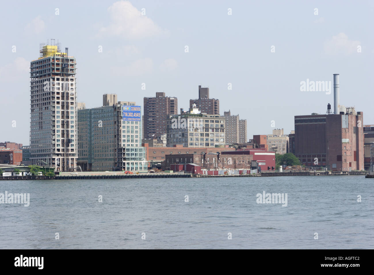 Neue Eigentumswohnung Entwicklungen East River Williamsburg Brooklyn New York City USA Stockfoto