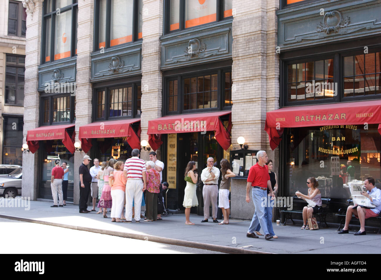 Balthazar Cafe Restaurant Soho Spring Street Manhattan New York City, USA Stockfoto