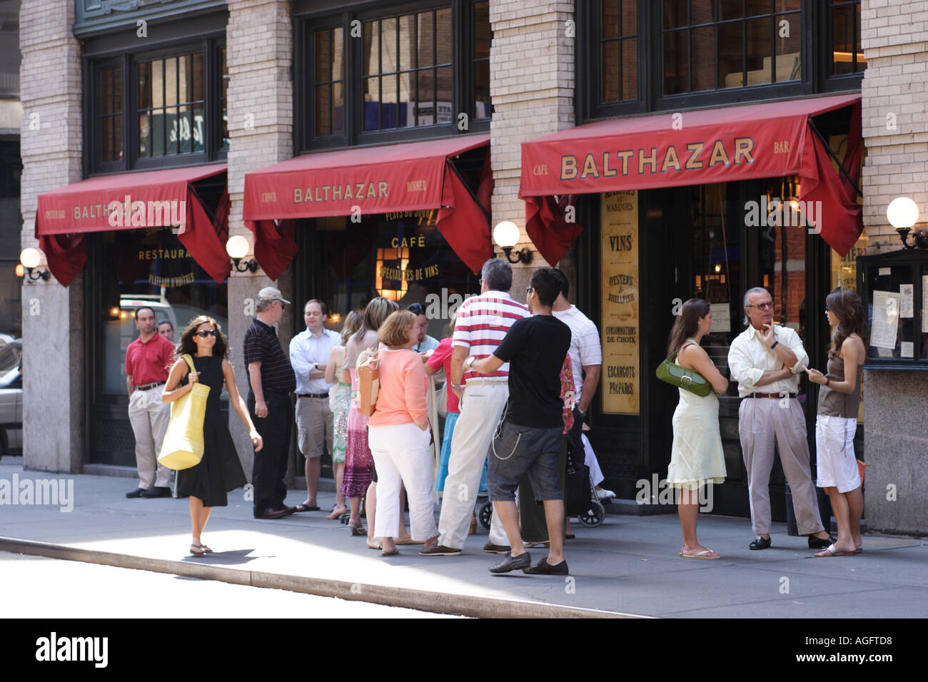 Balthazar Cafe Restaurant Soho Spring Street Manhattan New York City, USA Stockfoto