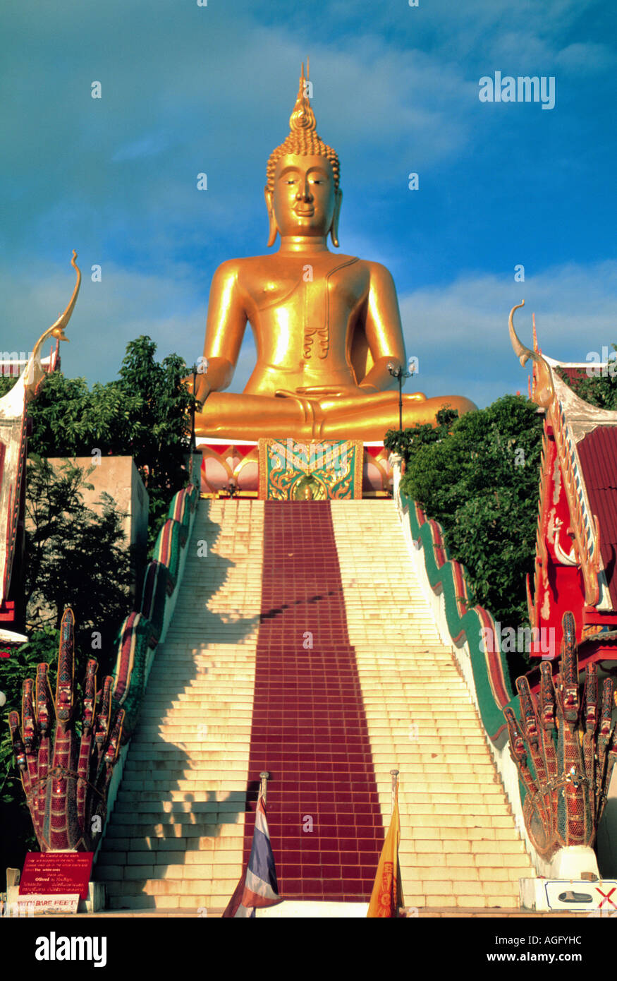 Buddha-Statue des Schreins, Big Buddha Island, die Insel Koh Samui, Thailand Stockfoto