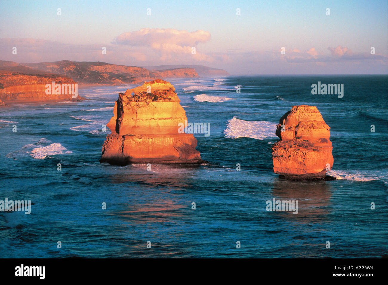 Die zwölf Apostel, Port Campbell National Park, Victoria, Australien Stockfoto