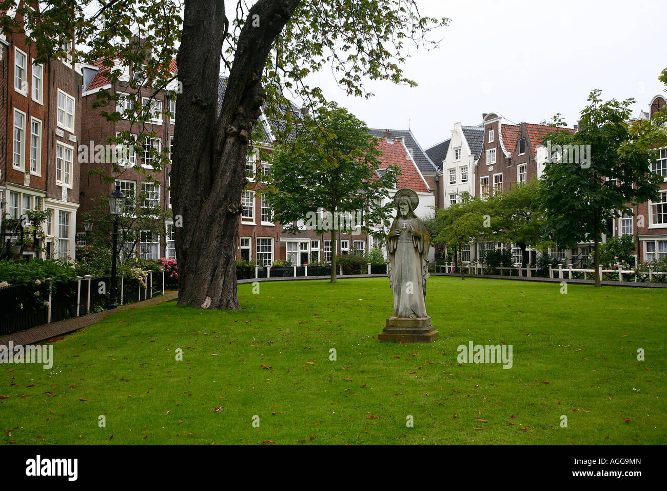 Begijnhof Amsterdam Holland Stockfoto