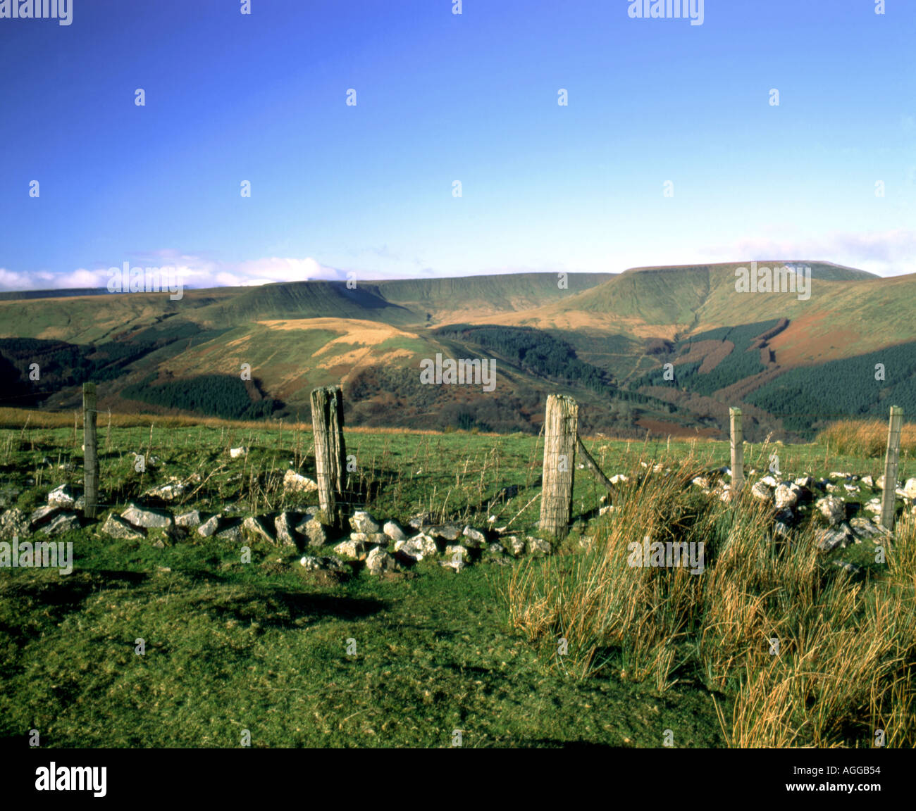 Waun Rydd aus Bryniua Gleision Brecon beacons Nationalpark wales Stockfoto