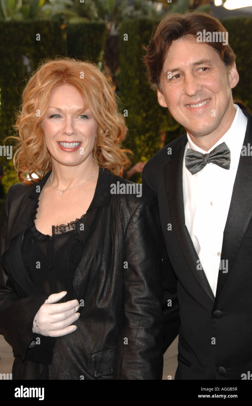 Aufnahme Künstlerin Nancy Wilson und Regisseur Cameron Crow auf der 2007 Vanity Fair Oscar Party im Mortons Steakhouse Stockfoto