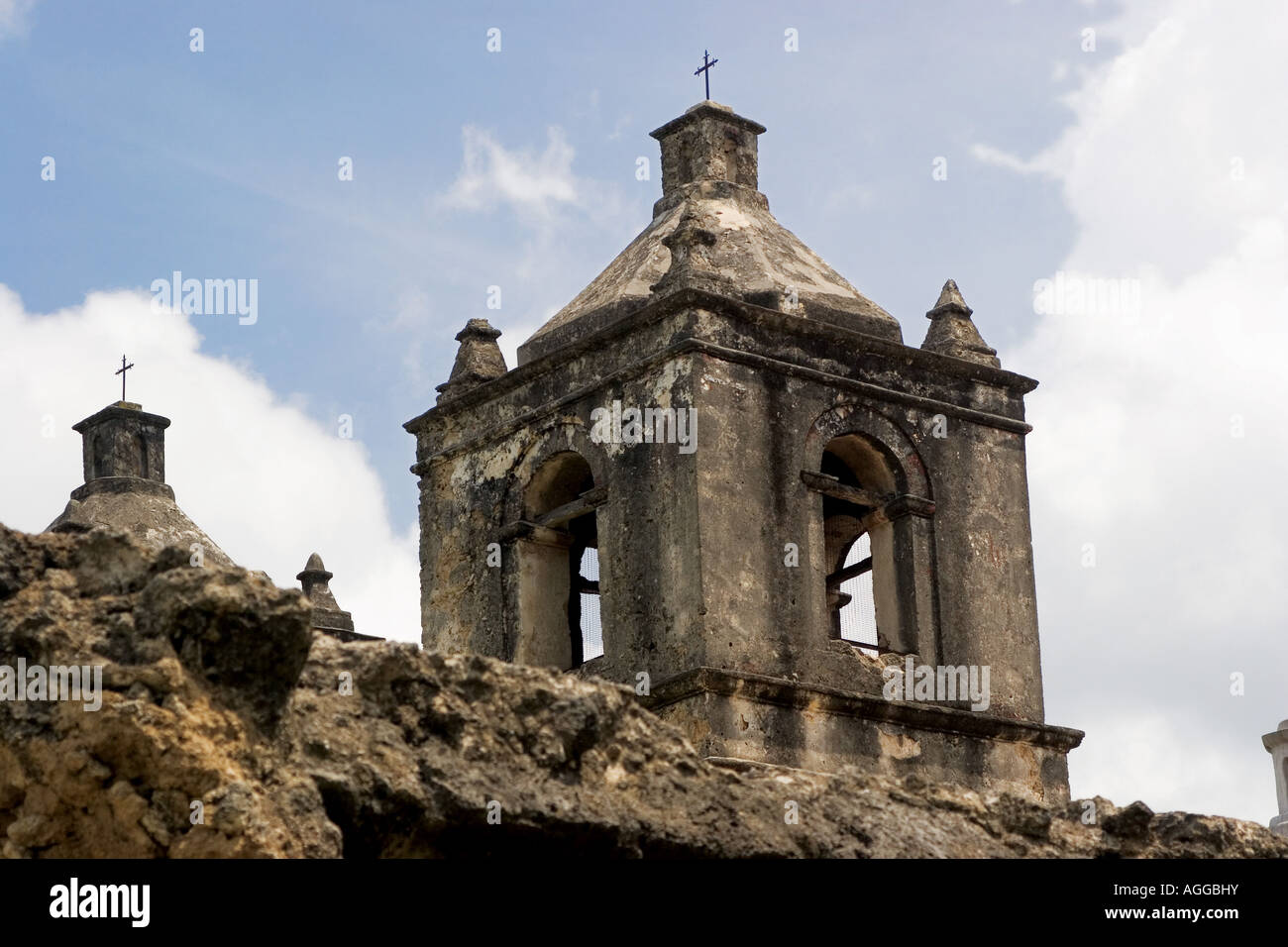 Mission Espada. San Antonio Missions National Historic Park. Stockfoto