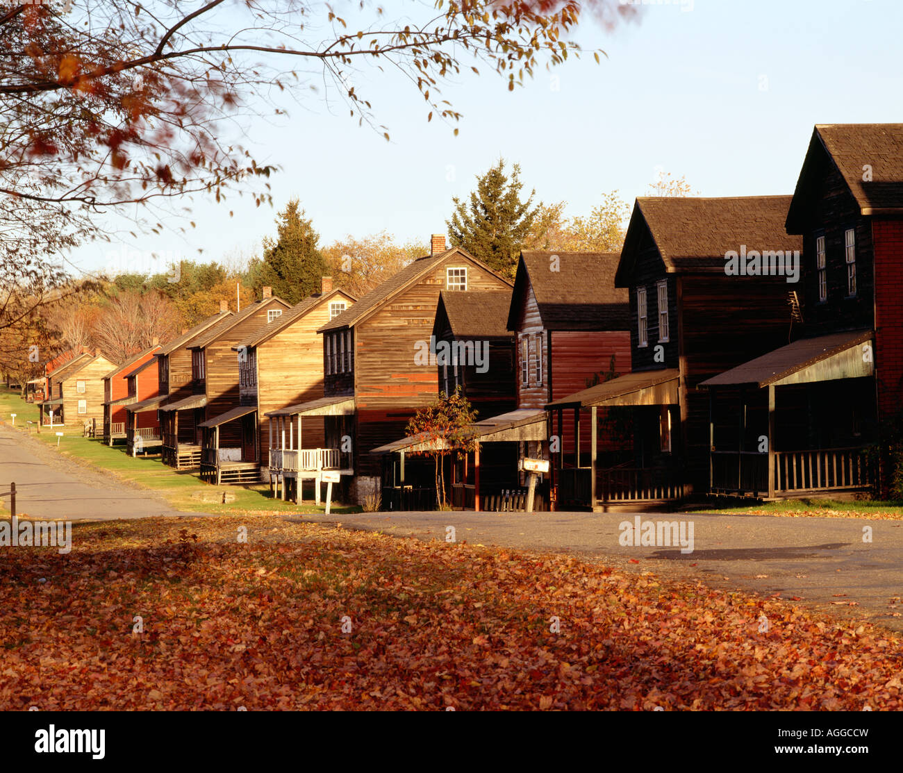 Eckley Miners Dorf erinnert Kohleindustrie, National Register bez. Luzerne County, Pennsylvania, Usa, Stockfoto