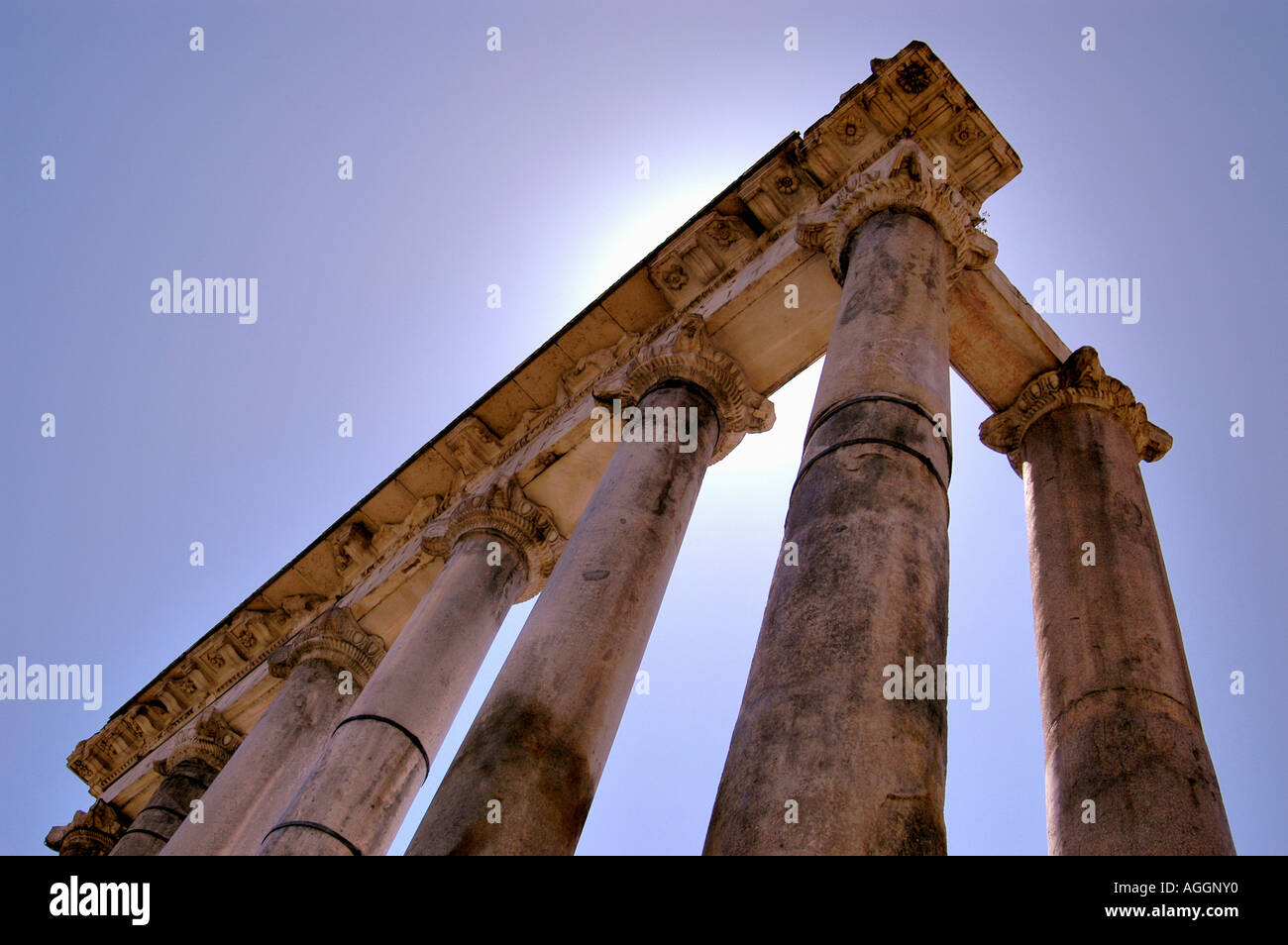 Ruinen des Forum Romanum, Foro Romano, Rom, Italien Stockfoto