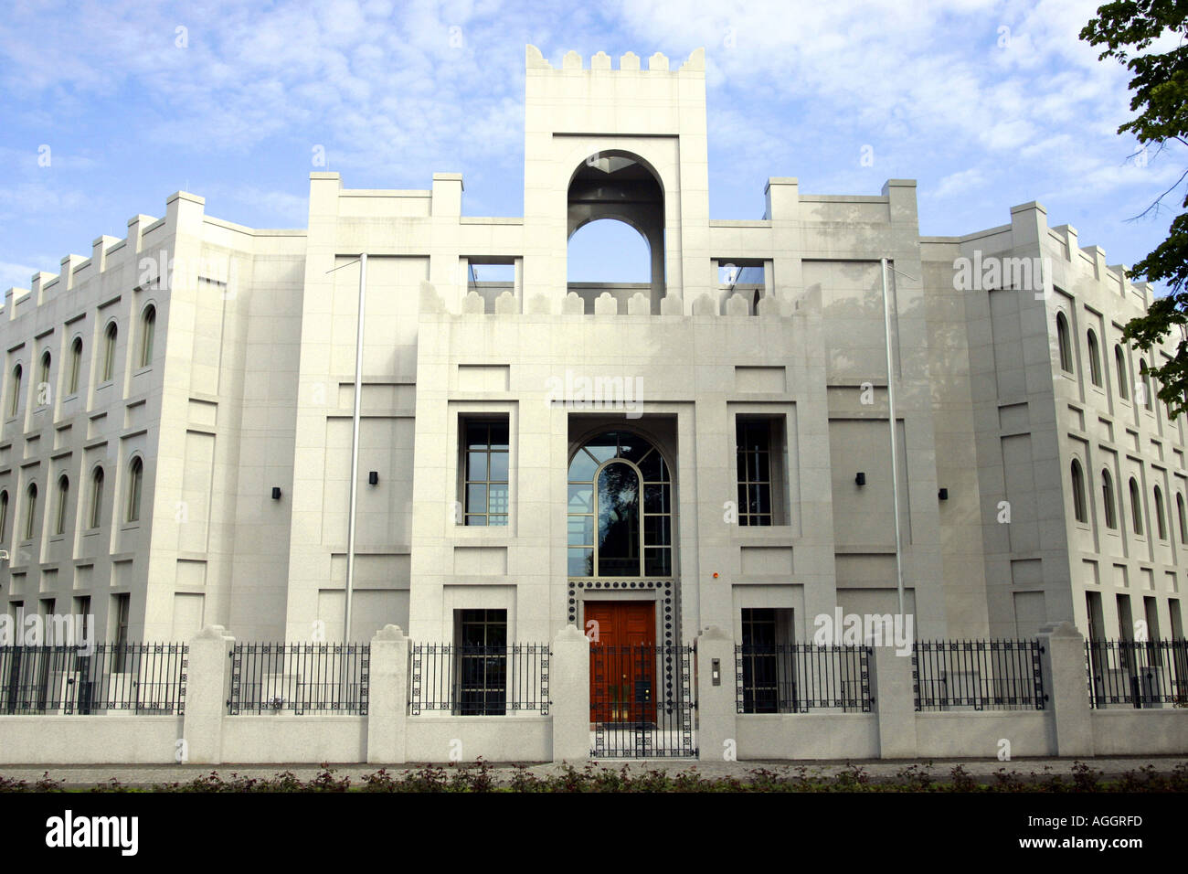 Botschaft von Katar, die Architektur der Botschaft verbindet islamische und moderne Elementen, Deutschland, Berlin, Berlin-Dahlem, 01.05.200 Stockfoto