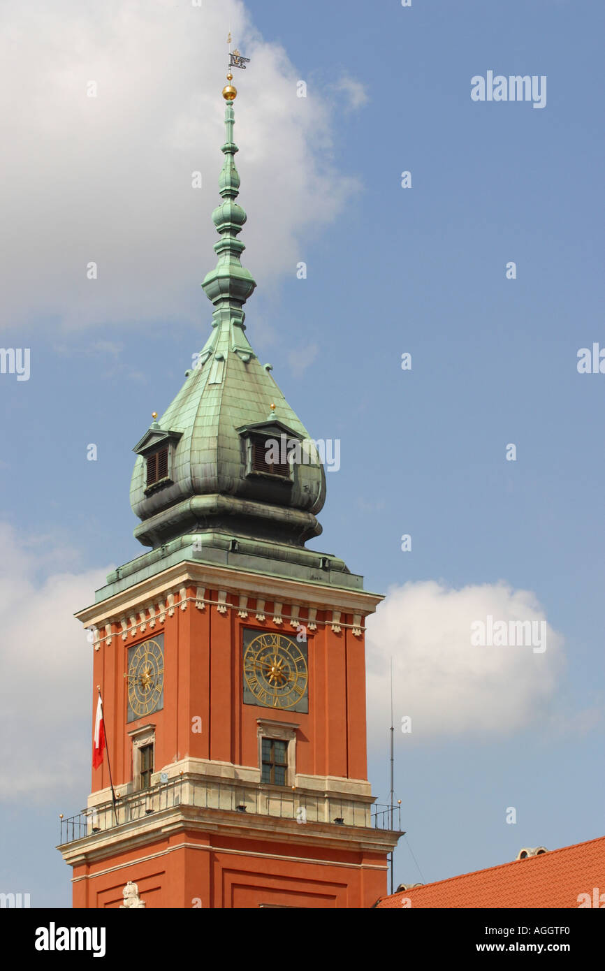 Warschau das Königsschloss in der Altstädter Zamkowy-Warschau Stockfoto