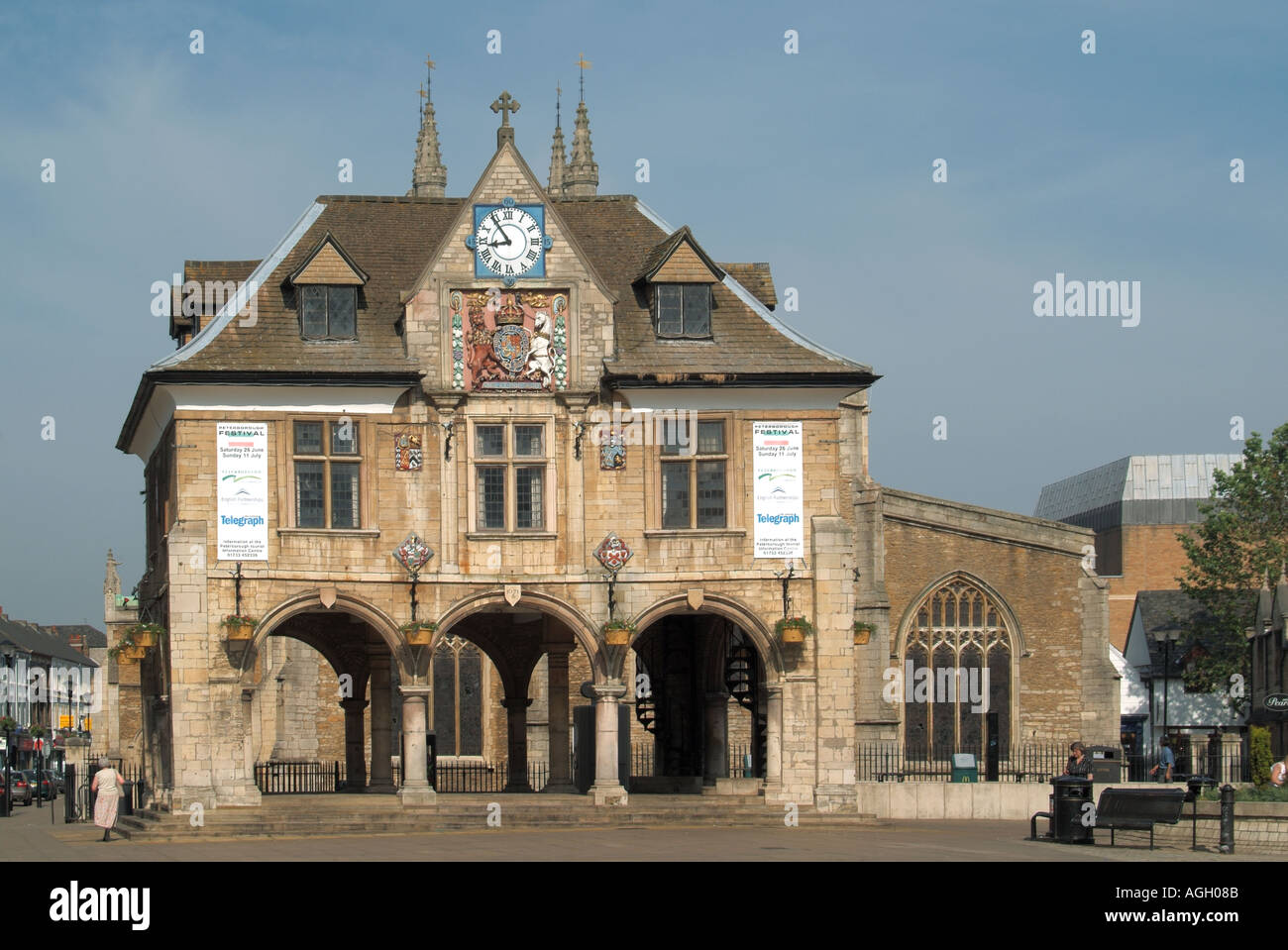 Guildhall in Domplatz Stockfoto