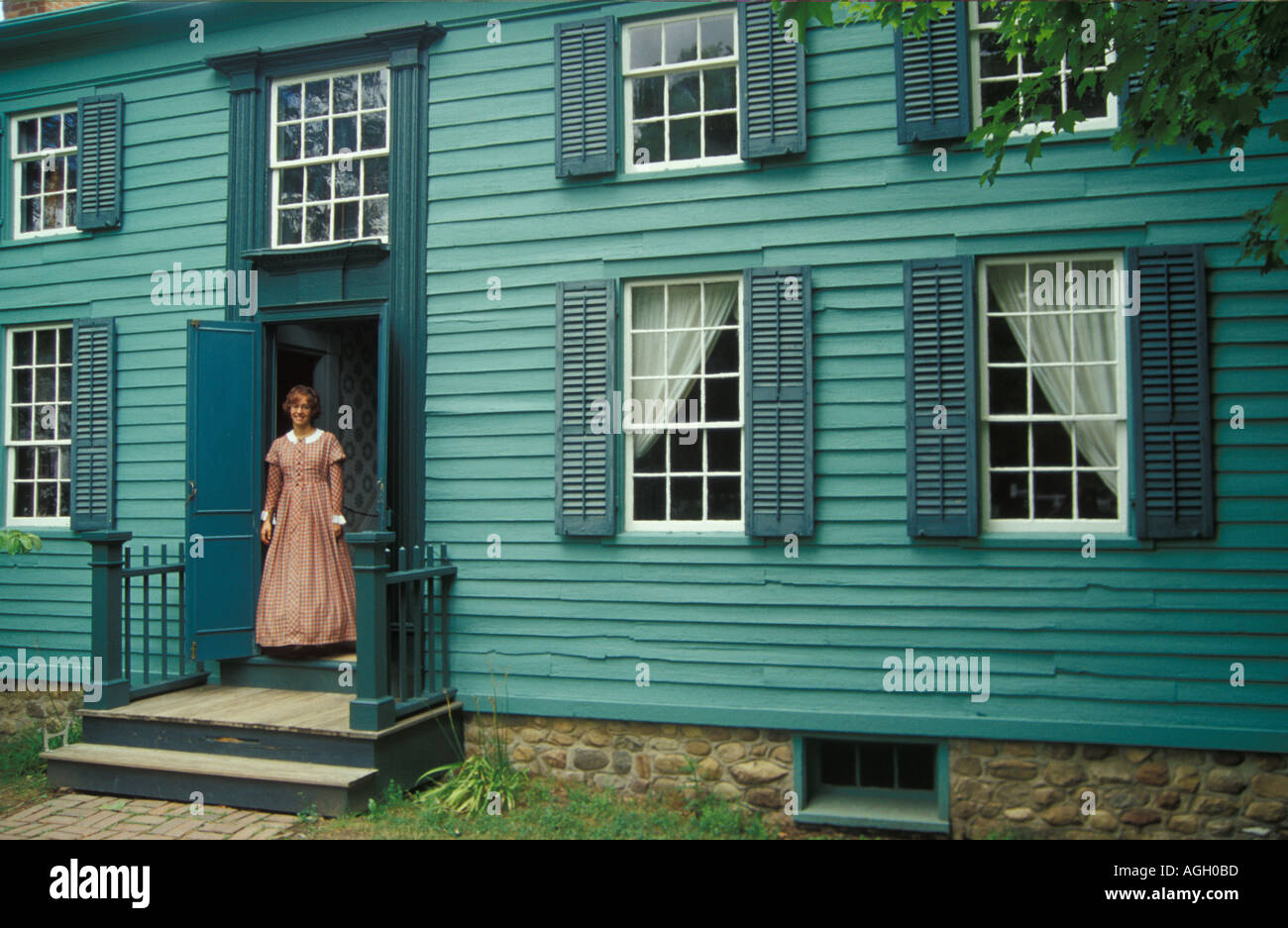 Historisches Haus im Dorf Genesse oberen Staat New York in der Nähe von Rochester New York Stockfoto