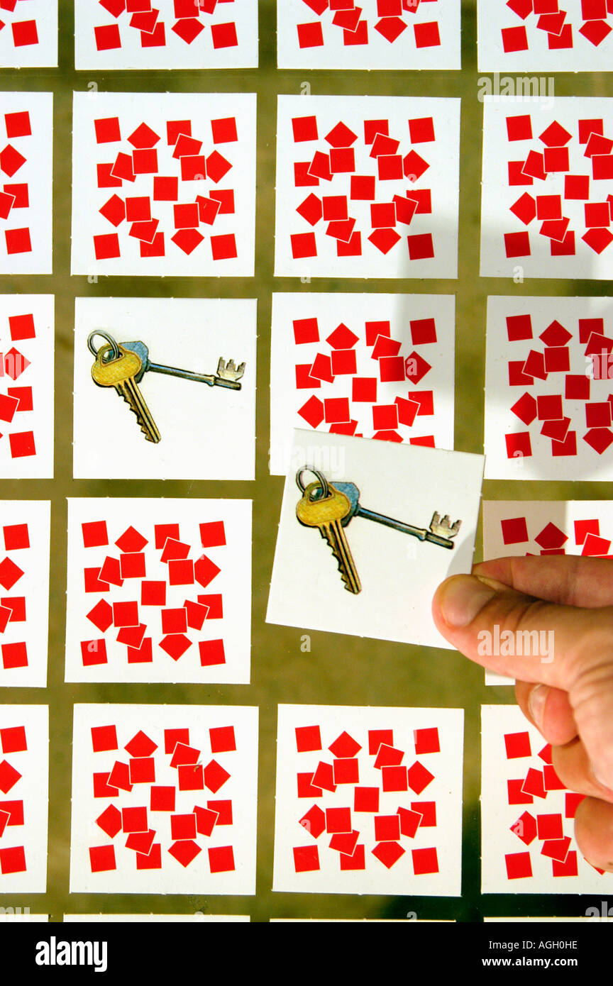Memory-Spiel Stockfoto
