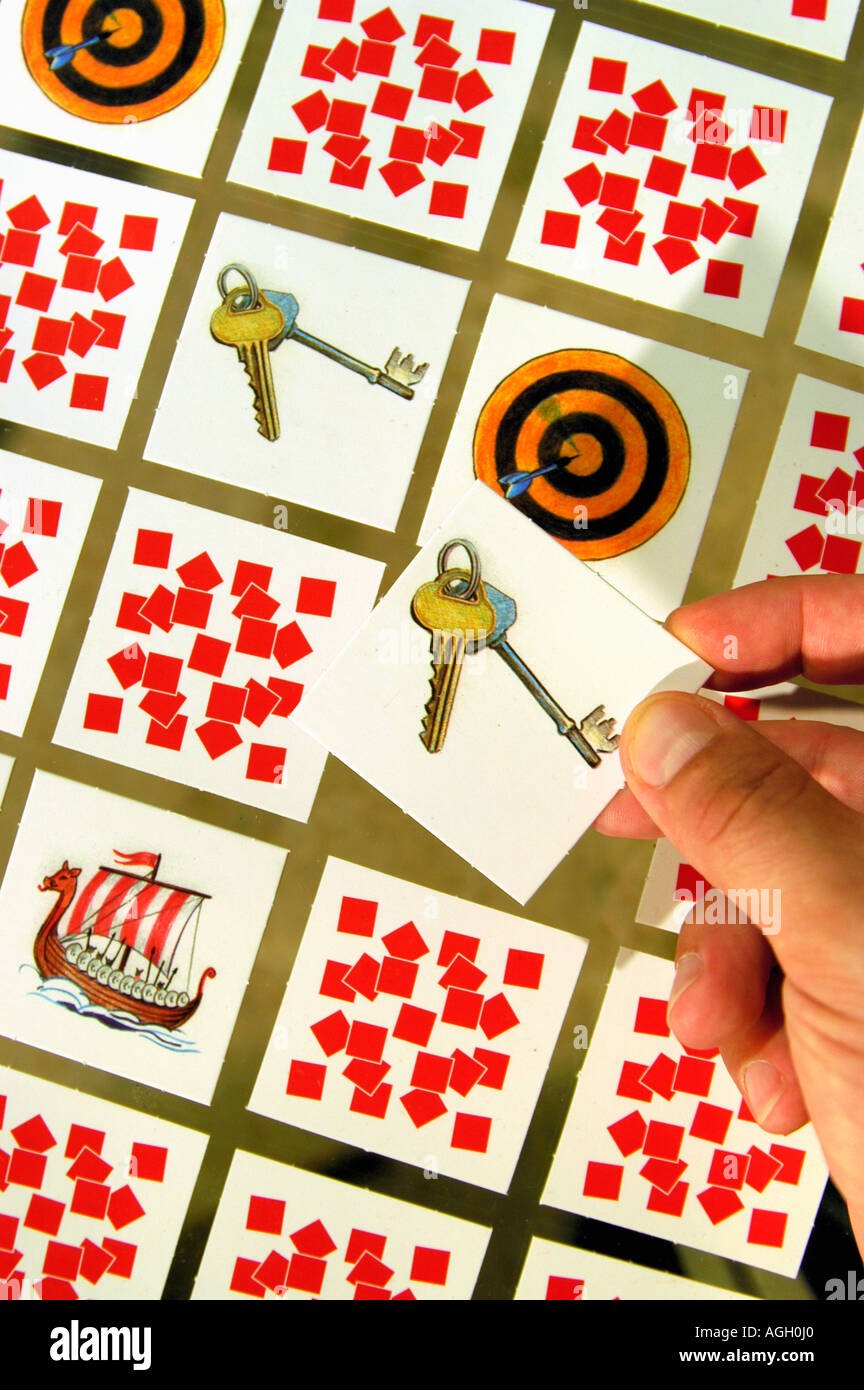 Memory-Spiel Stockfoto