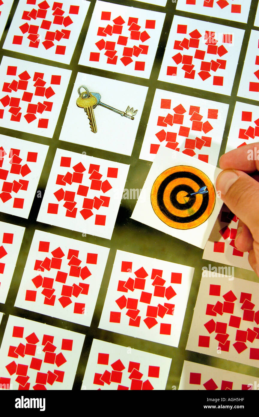 Memory-Spiel Stockfoto