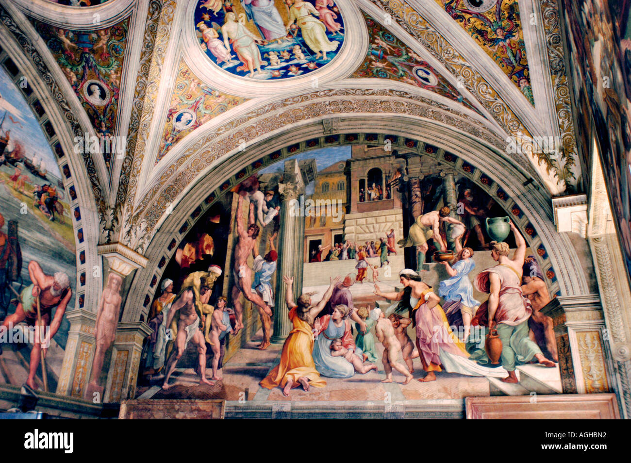 Fresco-Malerei, Vatikan Museum, Vatikan, Rom, Italien Stockfotografie -  Alamy